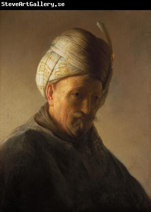 REMBRANDT Harmenszoon van Rijn Old man with turban